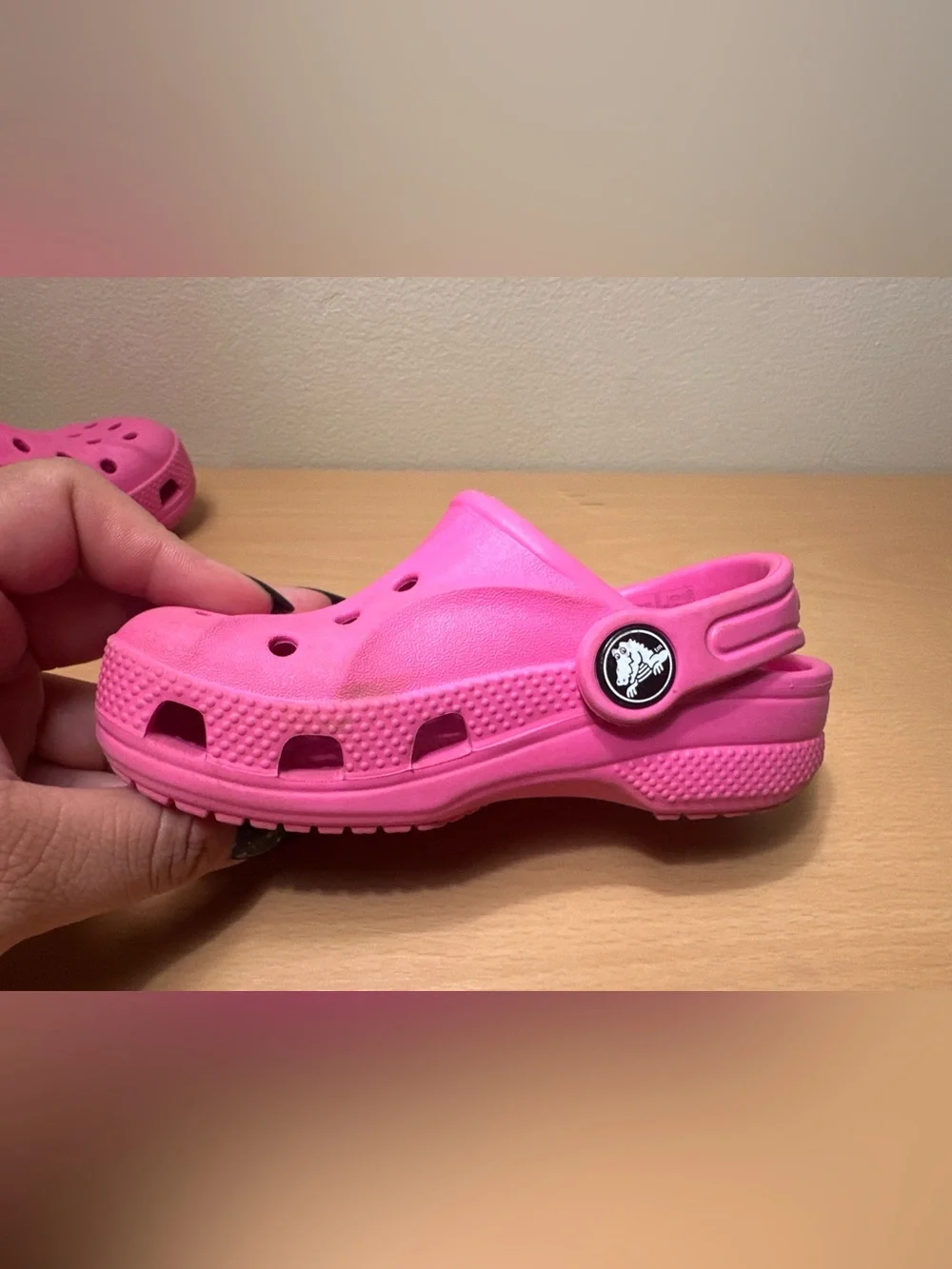 Crocs Classic Clog Pink Slip On Shoes Size C 8